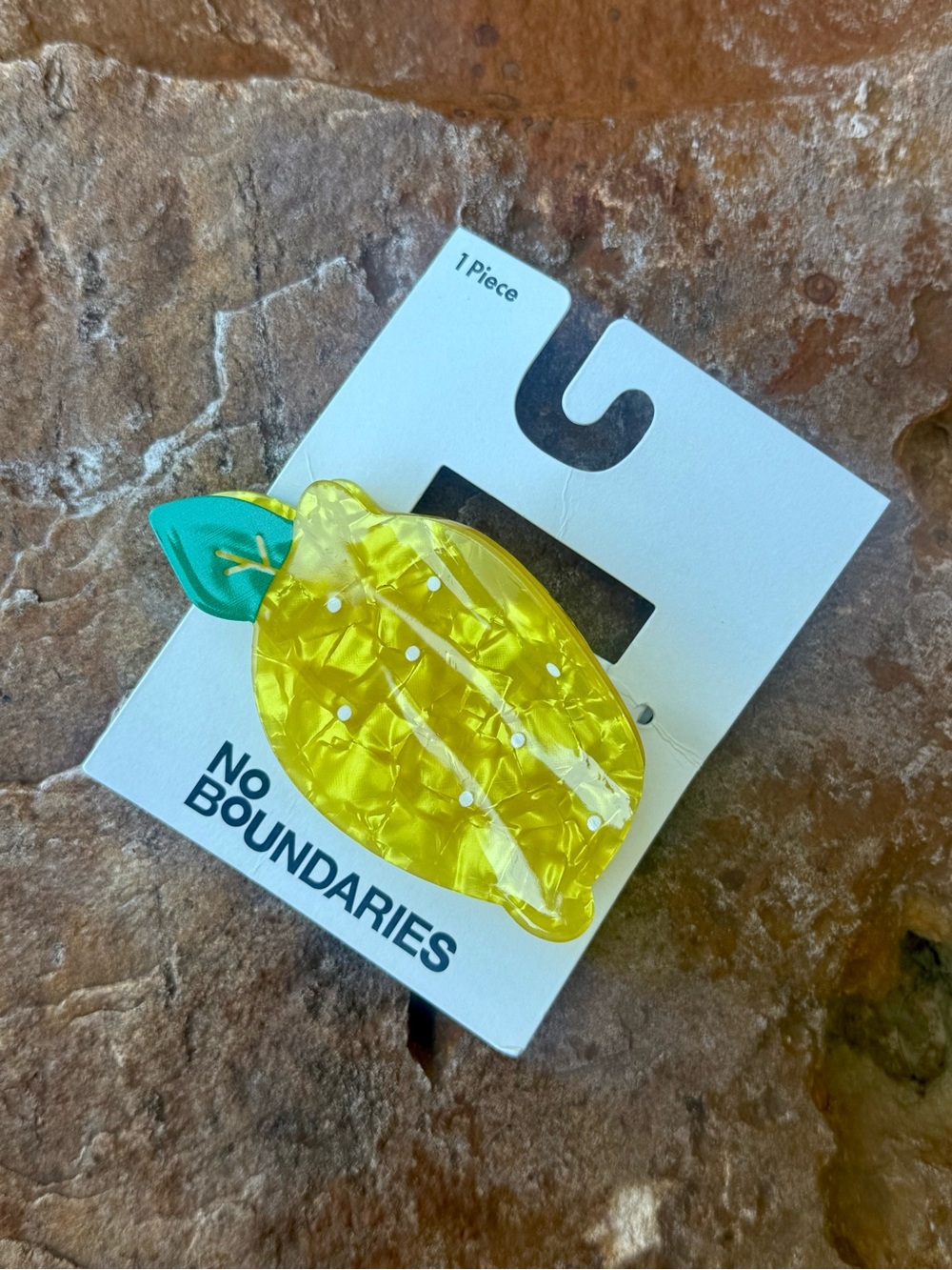 No Boundaries Yellow Lemon Hair Clip for Women/Kids
